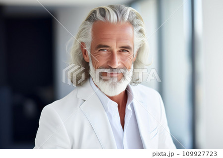 Welcoming Wisdom: A Grinning 60-Year-Old Gentleman Welcoming Wisdom: A Grinning 60-Year-Old Gentleman 109927723