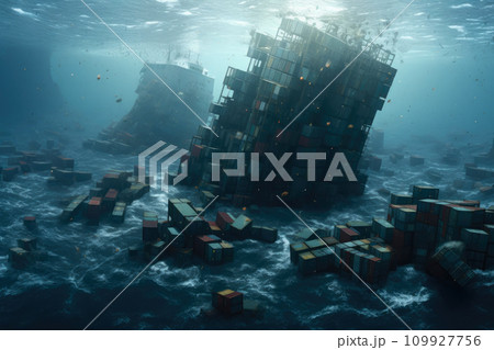 Submerged Freight: A Watery Container Collection 109927756