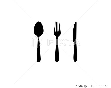 Spoon Fork And Knife Vector Icon Spoon Fork And Knife Vector Icon 109928636