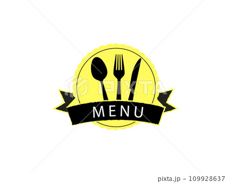 Dish Fork Knife Spoon Menu Card Icon Vector Art Illustration Dish Fork Knife Spoon Menu Card Icon Vector Art Illustration 109928637
