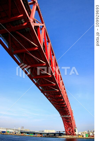 全長980m・中央径間510m!!日本最長のトラス橋… トラス構造が美しい『港大橋』 109929693