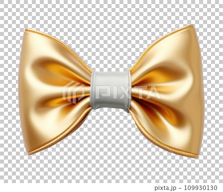 a gold bow isolated a gold bow isolated 109930130