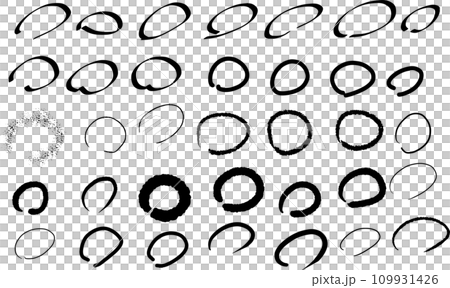 hand drawn circle set hand drawn circle set 109931426