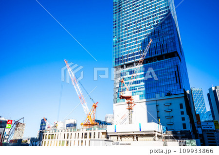 東京再開発 工事が続く渋谷駅西口 2023.12 d-2 高彩度コントラスト 東京再開発 工事が続く渋谷駅西口 2023.12 d-2 高彩度コントラスト 109933866