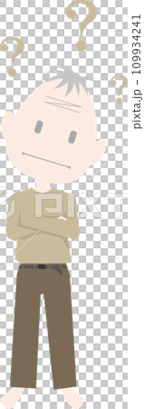 A simple and quiet old man who doesn't understand and can't understand. 109934241