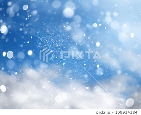 小雪がキラキラ　AI生成画像 109934384