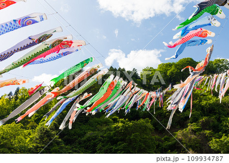 群馬県神流町の春 かんな鯉のぼり祭り 群馬県神流町の春 かんな鯉のぼり祭り 109934787