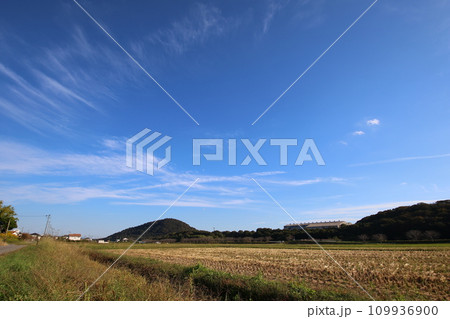 冬前の田園風景（兵庫県加西市） 109936900