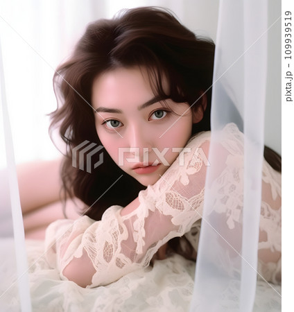 ナイトウェア女性モデル ナイトウェア女性モデル 109939519