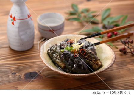 家庭料理　茄子の煮浸し 109939817