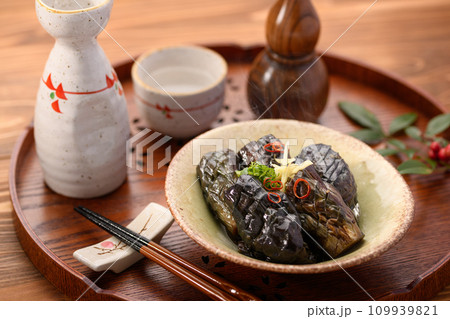 家庭料理　茄子の煮浸し 109939821