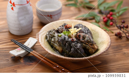 家庭料理　茄子の煮浸し 109939831