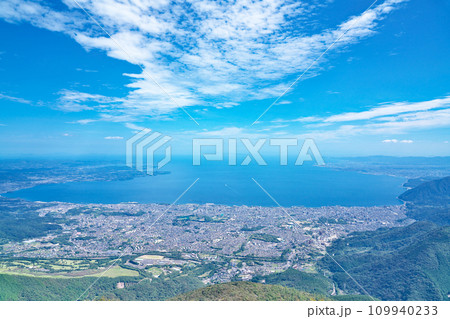 【鶴見岳 展望台からの風景】 大分県別府市南立石 109940233