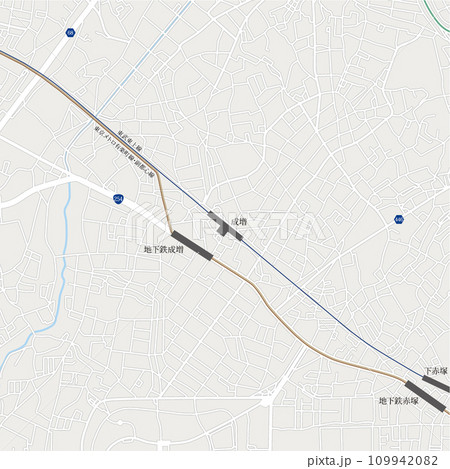 成増駅の半径1キロ地図_文字あり 109942082