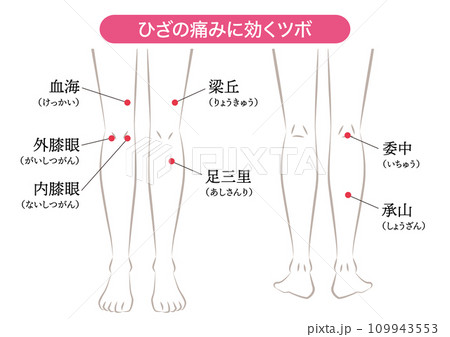 ひざの痛みに効くツボ 109943553