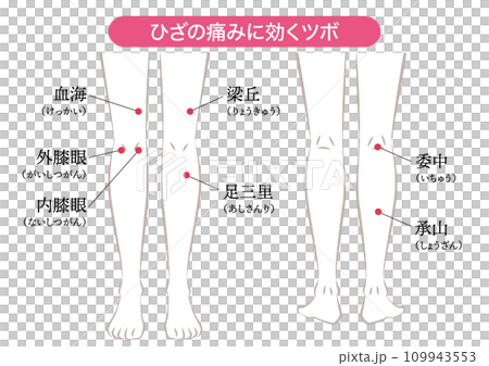 ひざの痛みに効くツボ 109943553