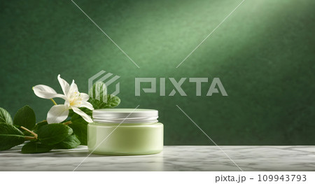 Cream bottle on podium,presentation concept,pommercial mock up 109943793