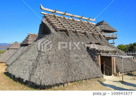 【佐賀県】快晴下の吉野ヶ里歴史公園(蔵と市) 【佐賀県】快晴下の吉野ヶ里歴史公園(蔵と市) 109943877