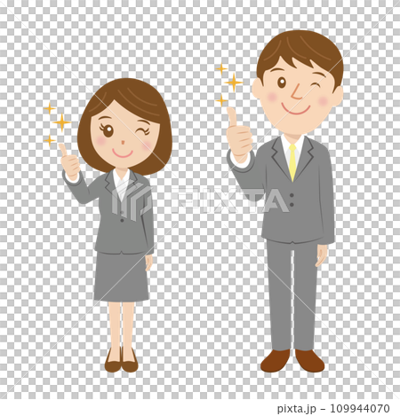 Job hunters in suits, new employees, good, men and women, good 109944070