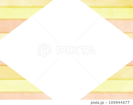 ストライプ柄の水彩のフレームイラスト ストライプ柄の水彩のフレームイラスト 109944877