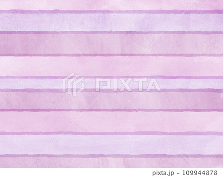 ストライプ柄の水彩の背景イラスト ストライプ柄の水彩の背景イラスト 109944878