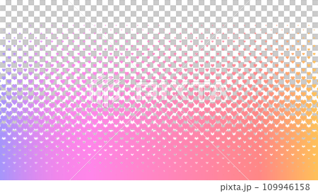 Halftone background material made of hearts (gradient) Halftone background material made of hearts (gradient) 109946158