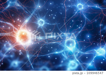 シナプス細胞のイメージ01 109946547