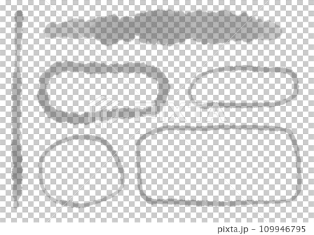 水彩風のフレームセット 109946795