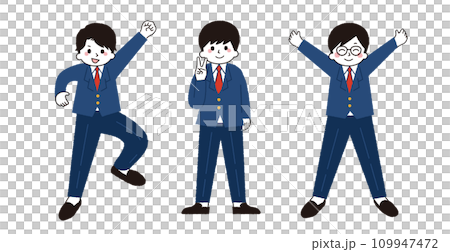 一名男學生微笑著擺姿勢。 一名男學生微笑著擺姿勢。 109947472