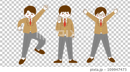 一名男學生微笑著擺姿勢。 109947473