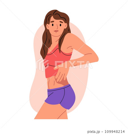 Athletic collection featuring key sport and gym equipment. Essential items yoga mats, dumbbells, and athlete bags showcased . Flat vector illustration isolated on white background. 109948214