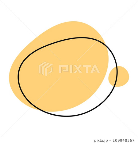 Organic abstract forms. Fluid and irregular elements in creative and simple amoeba. Amorphous Liquid Design. Isolated vector illustrations on white background. 109948367