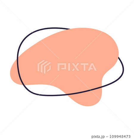 Organic abstract forms. Fluid and irregular elements in creative and simple amoeba. Amorphous Liquid Design. Isolated vector illustrations on white background. Organic abstract forms. Fluid and irregular elements in creative and simple amoeba. Amorphous Liquid Design. Isolated vector illustrations on white background. 109948473