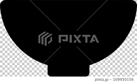 碗剪影插圖，如拉麵 109950156