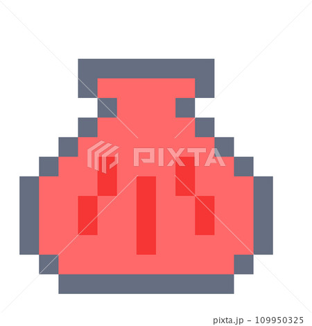 ドット絵：貝殻(赤) 109950325