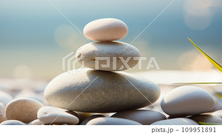 Zen stones with customizable space for text. Copy space. Zen stones with customizable space for text. Copy space. 109951891