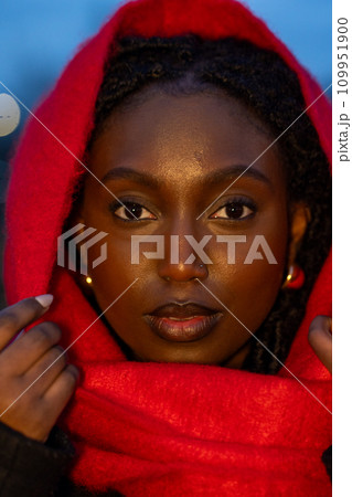 Enigmatic Gaze at blue hour 109951900