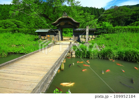 【福井県】晴天の一乗谷朝倉氏遺跡（朝倉館跡） 109952184