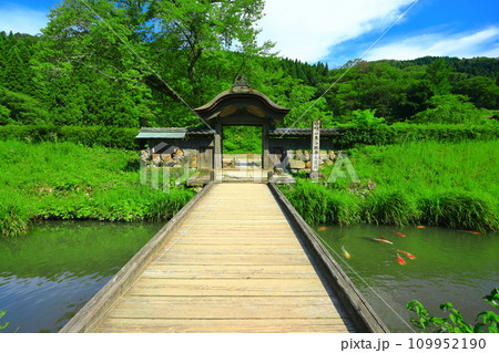 【福井県】晴天の一乗谷朝倉氏遺跡（朝倉館跡） 109952190
