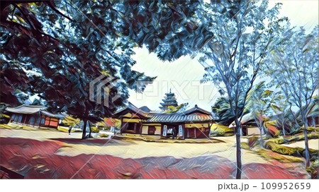 公園の様子　イラスト 109952659