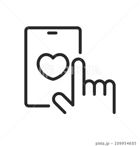love letter, letter, heart, icon, love, mail, envelope, message, valentine, correspondence, romantic, postage, paper, affection, outline, shape, receive, written, note, line, pictogram, stroke, edit,  109954685