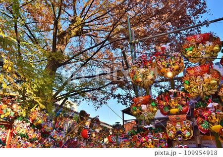 川越熊野神社の酉の市　埼玉 109954918