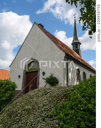 Maasholm village at the schlei river in germany 109956758
