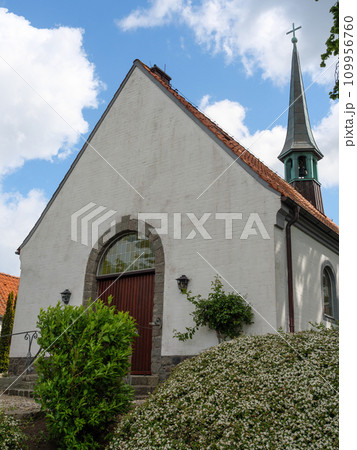 Maasholm village at the schlei river in germany 109956760
