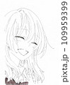 Drawing in the style of anime. Picture of a girl in the picture 109959399