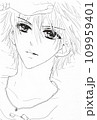 Drawing in the style of anime. Image of a man in the picture in 109959401