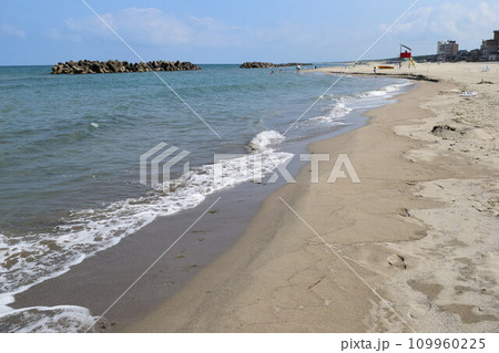 湯野浜海岸 日本の夕陽百選 109960225
