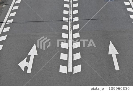 道路の交通路面標識・交通安全素材 109960856