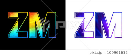 Unique ZM letter logo Icon vector template. Premium stylish alphabet logo design for corporate business Unique ZM letter logo Icon vector template. Premium stylish alphabet logo design for corporate business 109961652