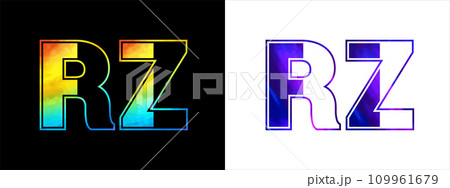 Initial letter RZ logo Icon vector design template. Premium luxurious logotype for corporate business identity Initial letter RZ logo Icon vector design template. Premium luxurious logotype for corporate business identity 109961679